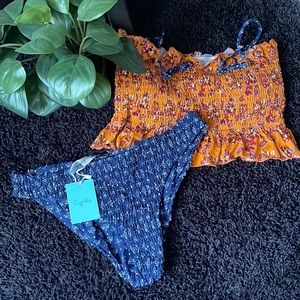 NEW CUPSHE Bathing Suit Two Piece